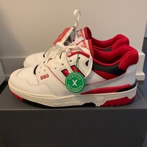 New Balance 550 white/red/black